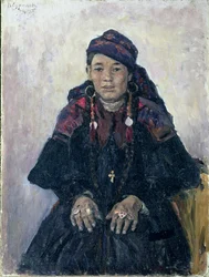 Porträt einer Kosakenfrau, 1909